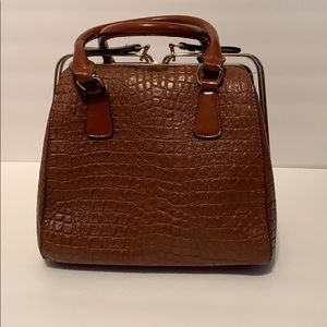 Faux-Croc Handbag